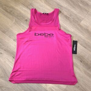 NWT BEBE SPORT Racerback Tank Top Size Large